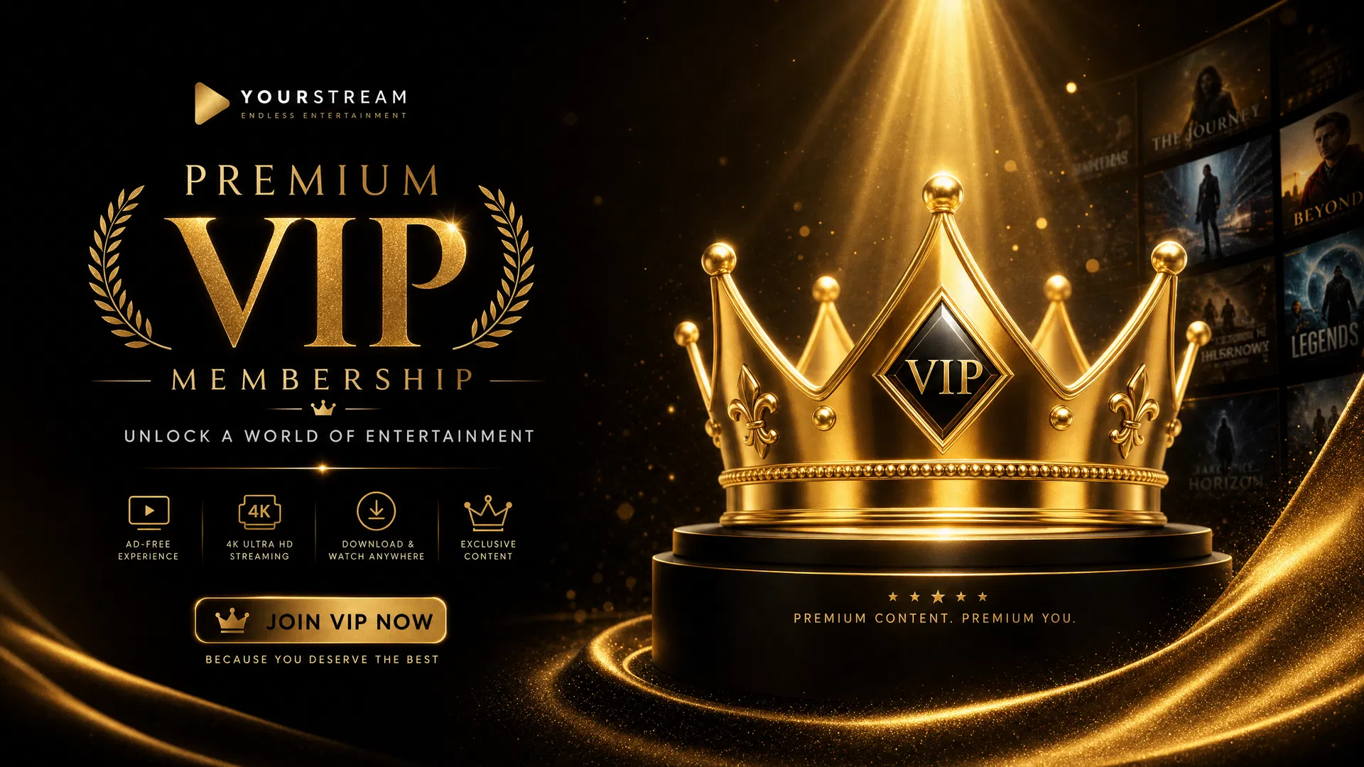 VIP会员特权 - 尊享极致观影体验